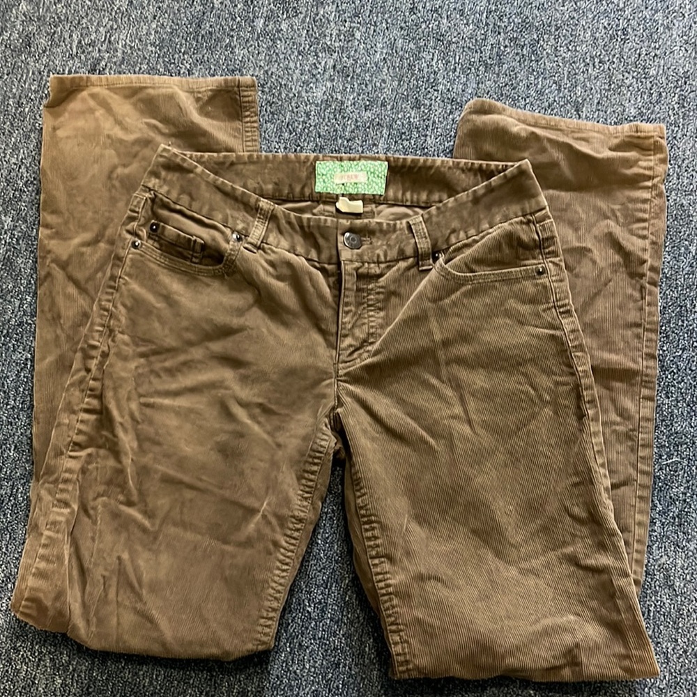 J crew bootcut corduroy brown pants